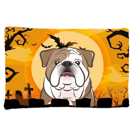 Carolines Treasures Halloween English Bulldog Fabric Standard Pillowcase BB1777PILLOWCASE